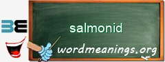 WordMeaning blackboard for salmonid